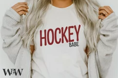 Hockey Babe SVG | Sports SVG Product Image 1