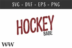 Hockey Babe SVG | Sports SVG Product Image 2