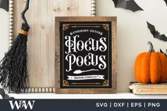 Hocus Pocus Broom Co SVG | Halloween Sign SVG Product Image 1