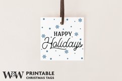 Printable Christmas Gift Tag Bundle | Modern Christmas Tags Product Image 4