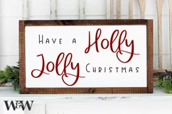 Have a Holly Jolly Christmas SVG | Farmhouse Christmas SVG Product Image 1