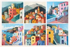 Italian Village Digital Paper Pack, 24 PNG and JPEG images Product Image 2