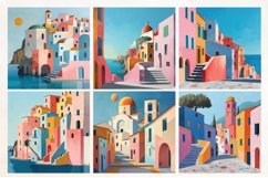 Italian Village Digital Paper Pack, 24 PNG and JPEG images Product Image 3