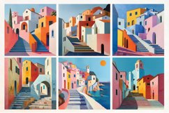 Italian Village Digital Paper Pack, 24 PNG and JPEG images Product Image 5