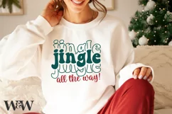 Jingle All The Way SVG | Christmas Shirt SVG Product Image 1