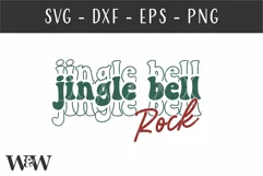 Jingle Bell Rock SVG | Retro Christmas SVG Product Image 2