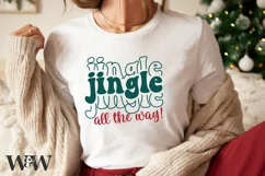 Jingle All The Way SVG | Christmas Shirt SVG Product Image 3