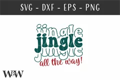 Jingle All The Way SVG | Christmas Shirt SVG Product Image 2