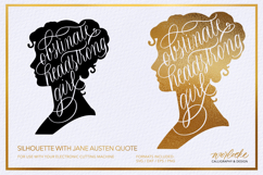 Obstinate Headstrong Girl Silhouette SVG Product Image 1