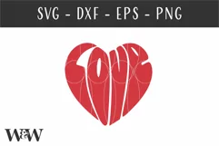 Love Heart Shape SVG | Valentine's Day SVG Product Image 2