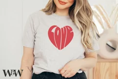 Love Heart Shape SVG | Valentine's Day SVG Product Image 5
