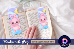Cute bunny cartoon character Bookmark Png Product Image 1