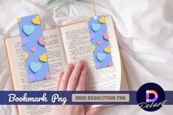 Pastel heart candies on light Bookmark PNG Product Image 1
