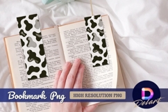 Black and white cow spots Bookmark PNG Product Image 1