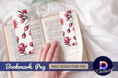 Pink cherry blossom watercolor flower Bookmark PNG Product Image 1