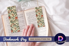 Floral pattern botanical garden Bookmark PNG Product Image 1