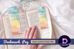 Watercolor texture with gradation for Bookmark PNG Product Image 1