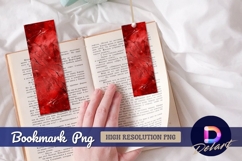 Red marble texture abstract Bookmark PNG Product Image 1