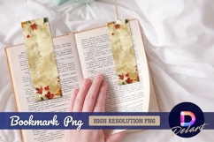 Autumn leaves vintage Bookmark PNG Product Image 1