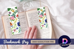 Watercolor floral bookmark png elegant Bookmark PNG Product Image 1
