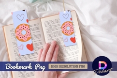 Donut and heart pattern Bookmark PNG Product Image 1