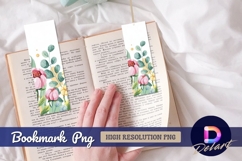 Watercolor floral design with peonies Bookmark PNG Product Image 1