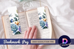Floral watercolor bookmark elegant Bookmark PNG Product Image 1