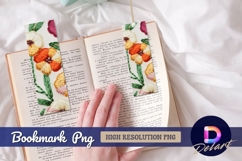 Embroidered floral pattern textile craft Bookmark Png Product Image 1