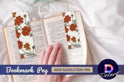 Retro floral pattern flowers bookmark png Product Image 1