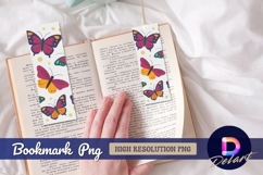 Colorful butterfly pattern vector bookmark png Product Image 1