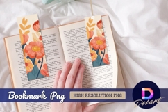 Hand drawn floral art bookmark png Product Image 1