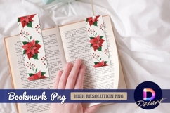 Poinsettia floral design for Bookmark PNG Design Product Image 1
