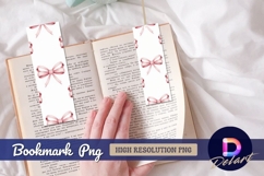 Pink ribbon watercolor seamless pattern Bookmark png Product Image 1