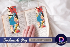 Colorful splatter paint artistic Bookmark PNG Design Product Image 1