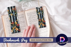 Floral bouquet over fence Bookmark PNG Design Product Image 1