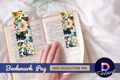 Colorful butterfly flower pattern Bookmark PNG Design Product Image 1
