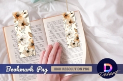 Watercolor floral design for Bookmark PNG Design Product Image 1