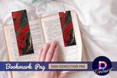 Red and green granite texture Bookmark PNG Design Product Image 1