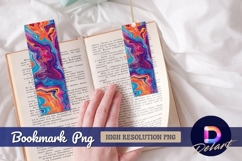 Colorful abstract swirls Bookmark PNG Design Product Image 1