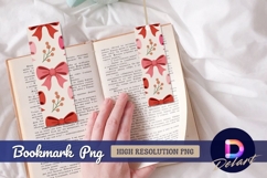 Decorative bows and berries pattern Bookmark png Product Image 1
