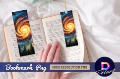 Dreamy galaxy art Bookmark PNG Product Image 1