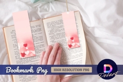 Pink background with hearts Bookmark png Product Image 1