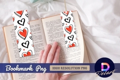 Hearts pattern background valentines day Bookmark Png Product Image 1