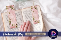 Floral vintage pink rose Bookmark PNG Product Image 1
