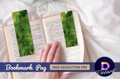 Artistic green leaves jungle Bookmark PNG Product Image 1