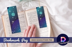 Dreamy galaxy space with stars Bookmark png Product Image 1