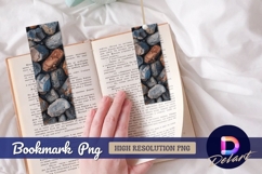 Colorful river rocks background with water Bookmark PNG Product Image 1