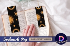 Celestial sun and stars pattern Bookmark PNG Product Image 1