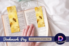 Honeycomb bees butterflies flowers illustration bookmark png Product Image 1