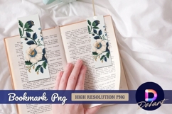Floral bookmark png design elegant illustration Bookmark PNG Product Image 1